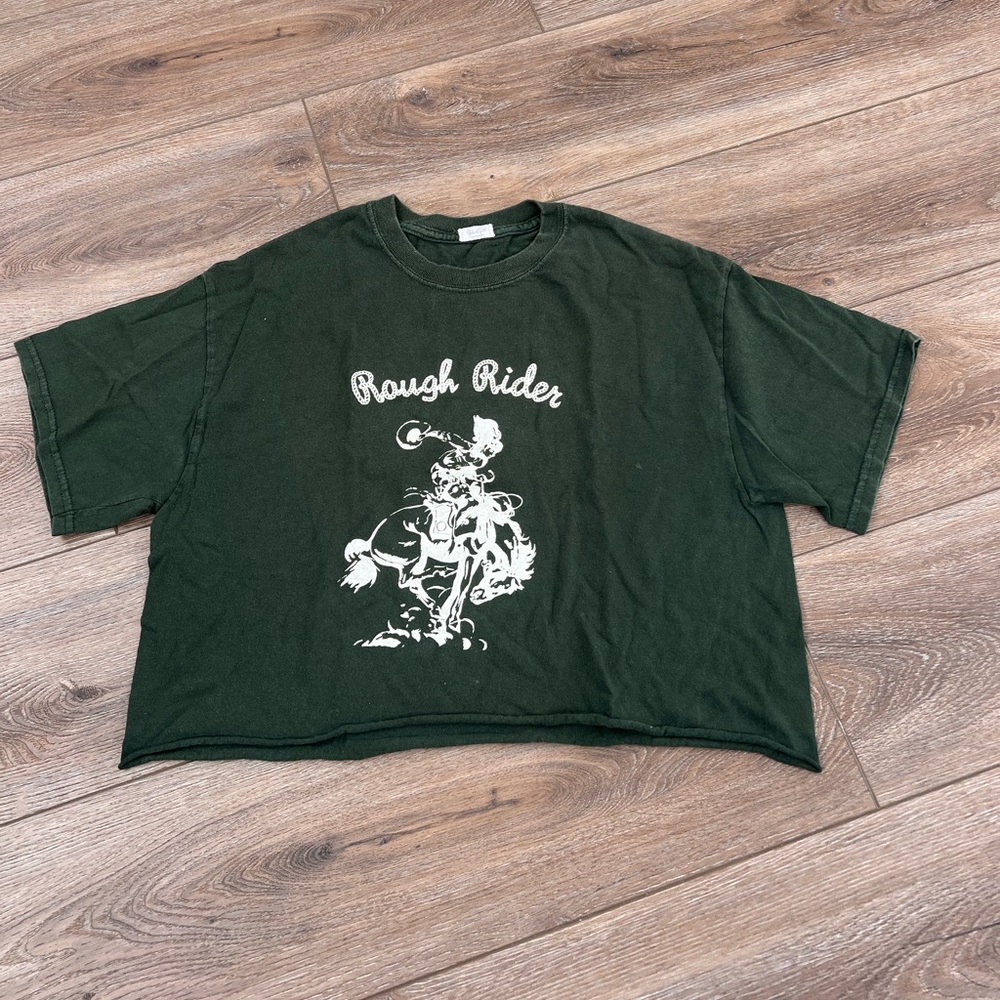 John Galt “Rough Riders” cropped tee